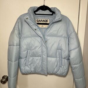Garage Light Blue Puffer Jacket